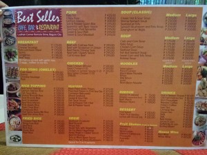 best seller cafe bar restaurant baguio main menu