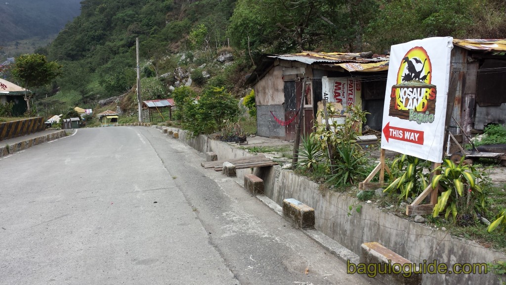 dinosaur island baguio direction after the tunnel 1024x576 Dinosaur Island Baguio