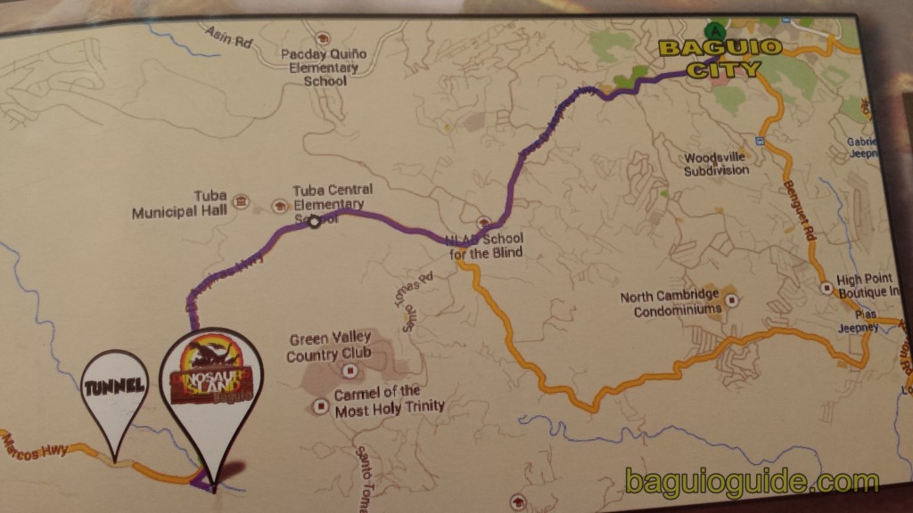 dinosaur island baguio map 1024x576 Dinosaur Island Baguio