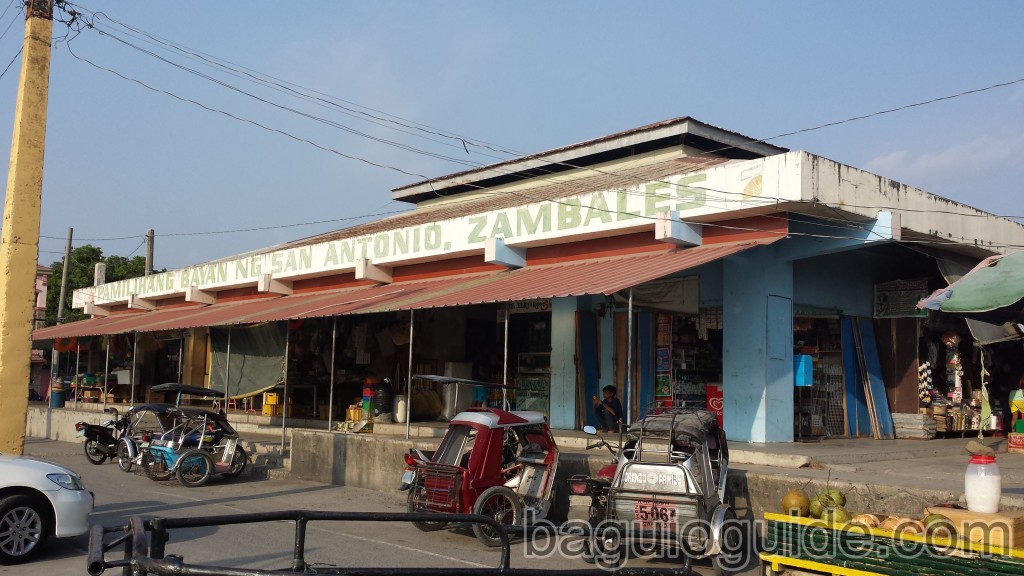 san antonio zambales public market 1024x576 How to get to Anawangin Cove from Manila